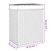 vidaXL Wasmand met deksel 46x33x60 cm poly rattan