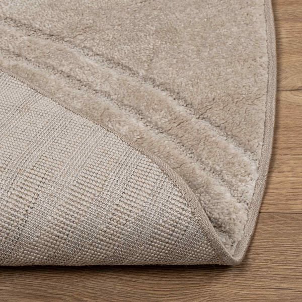 vidaXL Vloerkleden Rond Beige &Oslash; 160 CM