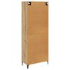 vidaXL Highboard Artisan Eiken 69,5 x 34 x 180 cm Bewerkt hout