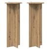 vidaXL Plantenstandaard 2 st Artisanaal eiken &Oslash;40 x 100 cm