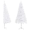 vidaXL Kunstkerstboom hoek 240 cm PVC wit