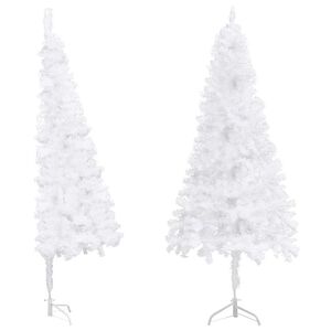 vidaXL Kunstkerstboom hoek 240 cm PVC wit