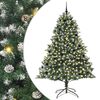 vidaXL Kunstkerstboom met 300 LED Groen 240 cm PVC en Plastic en Staal
