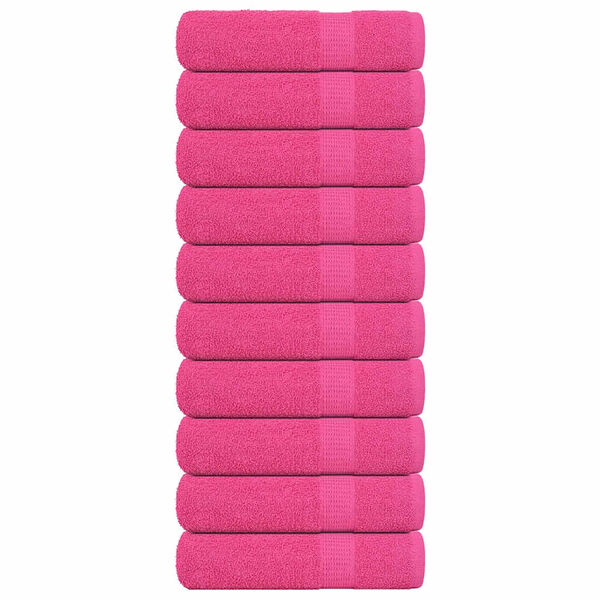 vidaXL Handdoeken FROGN 10 st 50x100 cm 360 g/m² roze
