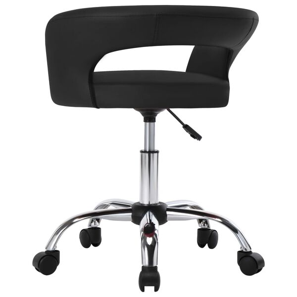 vidaXL Eetkamerstoelen 2 st kunstleer zwart