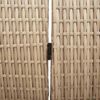 vidaXL Kamerverdeler Beige 195 x 180 cm poly rattan