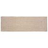 vidaXL Gebied Tapijt Natuurlijk en Wit 80 x 200 cm Jute