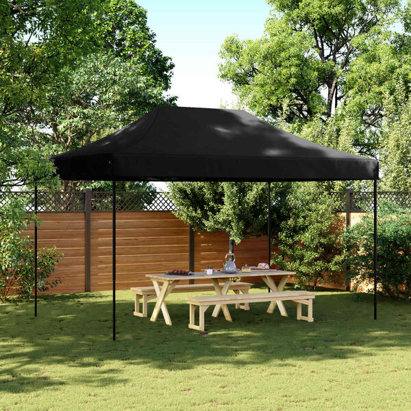 vidaXL Partytent Zwart 292 x 440 x 315 cm Oxford Stof