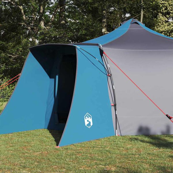 vidaXL Tipi Tent met dak Blauw en Grijs 492 x 492 x 275 cm Stof