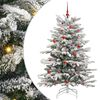 vidaXL Kunstmatige Inklapbare Kerstboom Wit 150 cm PE en PVC