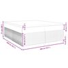 vidaXL Boxspring met matras stof blauw 200x200 cm
