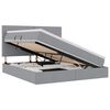 vidaXL Opslag bed met matras met opslag Lichtgrijs 160 x 200 cm Stof