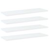vidaXL Wandschappen 4 st 60x20x1,5 cm bewerkt hout wit