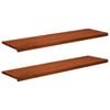 vidaXL Raamkozijnen 2 st Bruin 140 x 40 x 2 cm Massief beukenhout
