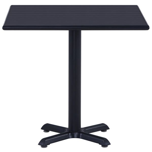 vidaXL Tuintafel 80x80x75 cm zwart