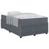 vidaXL Bedframe met matras Donkergrijs 120 x 190 cm Stof