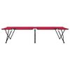 vidaXL Opvouwbaar Camping Bed 2 pcs Rood 206 x 76 x 74 cm