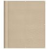 vidaXL Balkonscherm 120x700 cm 100% oxford polyester beige