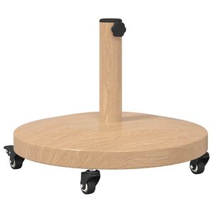 vidaXL Parasolvoet 24.8 kg Licht Hout Rond Verstelbaar