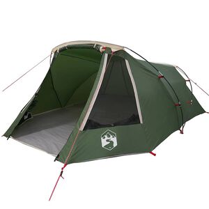 vidaXL Tunnel Tent 3-Person 3-persoons Groen en Wit
