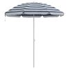 vidaXL Parasol Blauw en Wit 161 x 161 x 193 cm Polyester