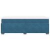 vidaXL Boxspring met matras fluweel donkerblauw 80x200 cm