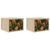 vidaXL Wandkastje ZAANDAM 2 st Sonoma Eiken 36 x 33 x 25 cm