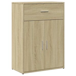 vidaXL Dressoir 60x30x84 cm bewerkt hout sonoma eikenkleurig