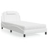 vidaXL Bed "Viana" met matras kunstleer wit 100x200 cm