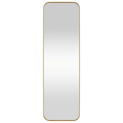 vidaXL Spiegel wandgemonteerd 30x100 cm rechthoek goudkleurig