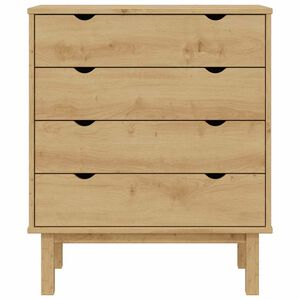 vidaXL Ladekast OTTA 76,5x39,5x90 cm massief grenenhout