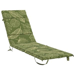 vidaXL Ligstoel Kussen GEMERT 100% Polyester Bladontwerp
