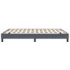 vidaXL Bedframe zonder matras 140x210 cm fluweel donkergrijs