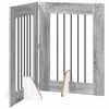 vidaXL Opvouwbaar hondenhek met standaards 2 pcs Grijs sonoma 120,5 cm