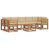 vidaXL Buiten bankenset 8 st Natuurlijk en Beige