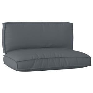 vidaXL Pallet Kussen Set Oxford Stof Antraciet 120 x 80 x 52 cm