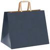 vidaXL Papieren zakken 250 st met hengsels 32x22x24 cm blauw