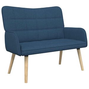 vidaXL 2-Zits Sofa Blauw 115 x 61 x 87 cm Stof