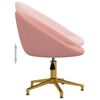 vidaXL Eetkamerstoelen 2 st fluweel roze
