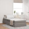vidaXL Opbergbed met matras met matras Taupe 100 x 200 cm Polyester