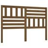 vidaXL Hoofdbord 146x4x100 cm massief grenenhout honingbruin