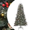 vidaXL Kunstkerstboom met 300 LED Groen 210 cm PVC en Plastic en Staal