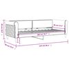 vidaXL Slaapbank 80x200 cm fluweel roze