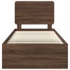 vidaXL Bedframe Bruin Eiken 90 x 200 cm Massief grenenhout