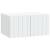 vidaXL Wandbeugel TV-kast 59,5 x 41 x 30 cm Wit Bewerkt hout