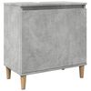 vidaXL Wastafelkast 58x33x60 cm bewerkt hout betongrijs