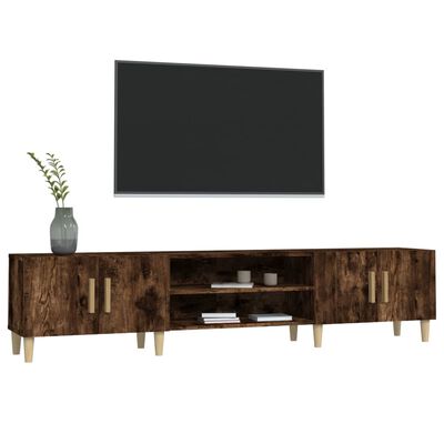 vidaXL Tv-meubel 180x31,5x40 cm bewerkt hout gerookt eikenkleurig