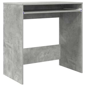 vidaXL Bureau Beton Grijs Bewerkt hout 77.5 x 43 x 79 cm