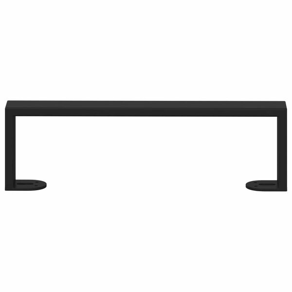 vidaXL Meubelpoten 2 pcs Zwart 34,1 x 4 x 10 mm IJzer
