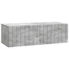 vidaXL Wandbeugel TV-kast Betongrijs 98 x 41 x 30 cm Bewerkt hout